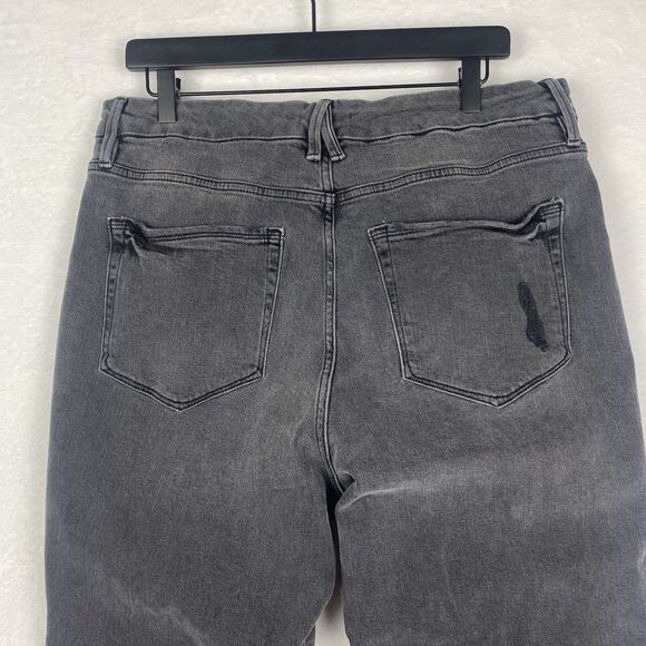 Good American Jeans Womens Size 16 Black Pockets Denim Pants - Picture 4 of 12